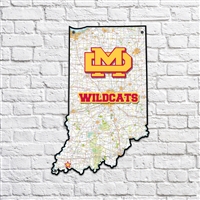 Mater Dei Wildcats Indiana Map