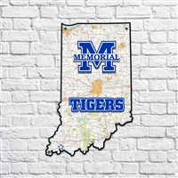 Memorial Tigers Indiana Map