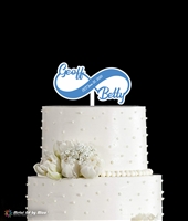Couple's Infinity Cake Topper