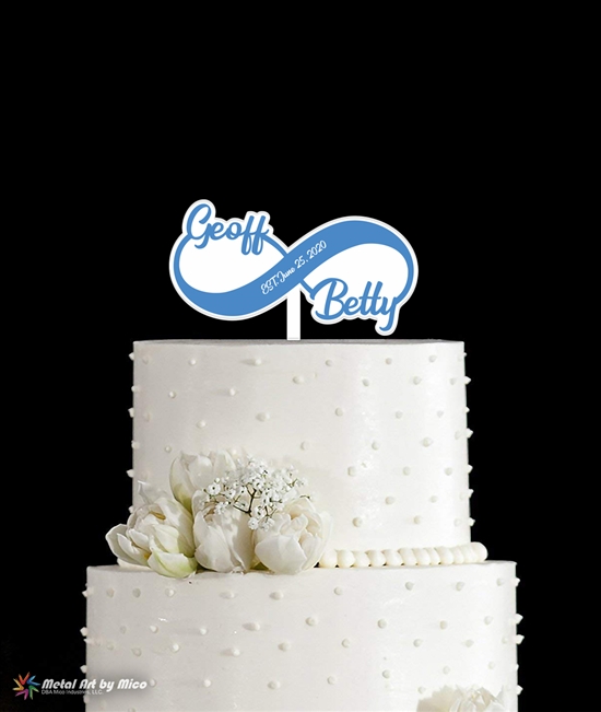 Couple's Infinity Cake Topper