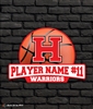 Custom Harrison Warriors Basketball