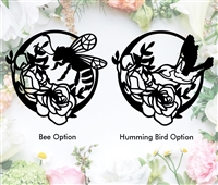 Spring Bee & Humming Bird Metal Art