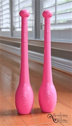 1.25lb Plastic Indian Clubs, Pink Pair