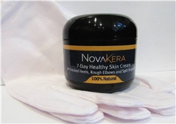 NovaKera healthy skin cream and gloves, 2 oz
