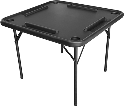 Bene Casa Black Domino Table, Premium Domino and Game Table/Professional-Grade Gaming Table, 38â€x38â€ Table.