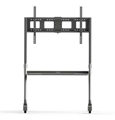 ViewSonic VB-STND-005 Slim Mobile Cart, Supports 400x400mm to 1000x600mm VESA patterns, Lockable 4"