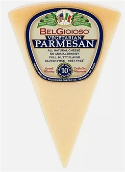 BelGioioso Vegetarian Parmesan Cheese 6# Case of Random Weight Wedges