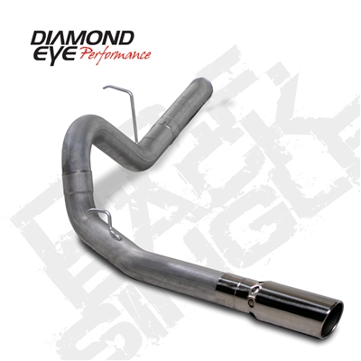 Diamond Eye 4" Filter Back T409 Stainless Steel Exhaust for 2011-2015 Duramax Diesel Engines