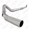 MBRP 4" Down Pipe Back 409 Stainless Exhaust Less Muffler for 2001-2007 Duramax Diesel Engines