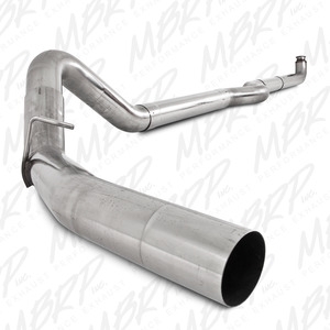 MBRP 4" Down Pipe Back 409 Stainless Exhaust Less Muffler for 2001-2007 Duramax Diesel Engines
