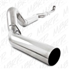 MBRP 5" Down Pipe Back 409 Stainless Steel Exhaust Less Muffler for 2001-2010 Duramax Diesel Engines