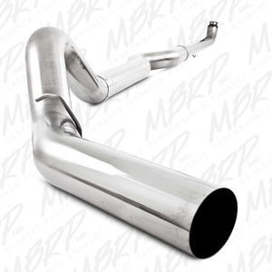 MBRP 5" Down Pipe Back 409 Stainless Steel Exhaust Less Muffler for 2001-2010 Duramax Diesel Engines