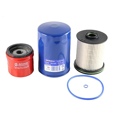 Photo of choices of filters for the MadJack Diesel Performance 6.6L Duramax Diesel Engine Maintenance Package