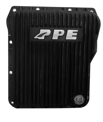 PPE Low Profile (Stock Depth) Aluminum Transmission Pan Brushed Black 2001-Up