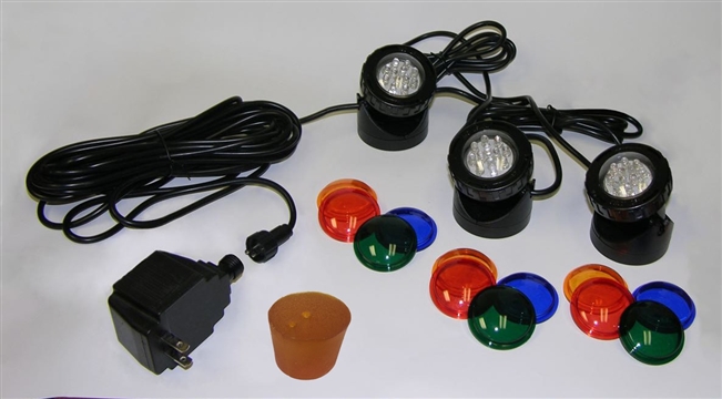 AB873LR - Three-light LED Light Kit with Rubber Stopper (warm white)