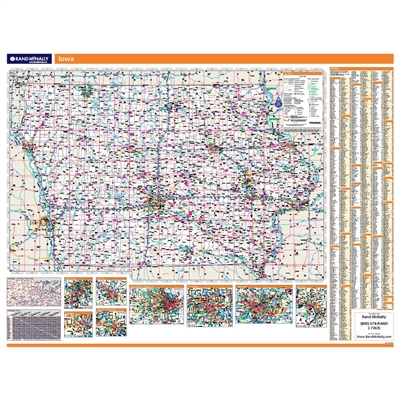 Iowa Highway City County map