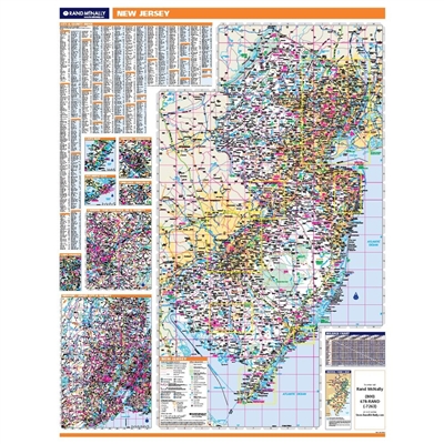 New Jersey Highway City County map