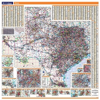 Texas Highway City County map