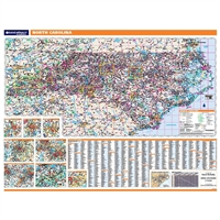 North Carolina Highway City County map