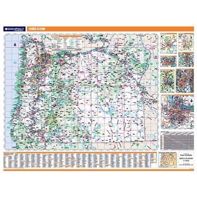 Oregon Highway City County map