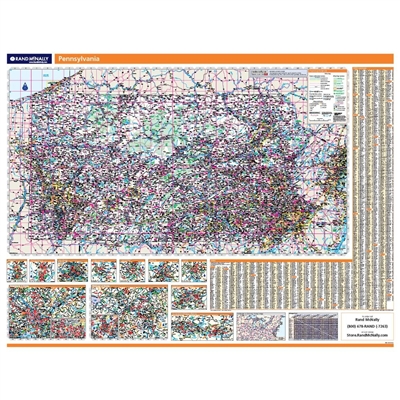 Pennsylvania Highway City County map