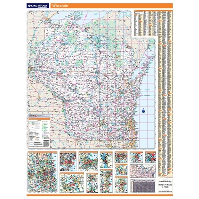 Wisconsin Highway City County map