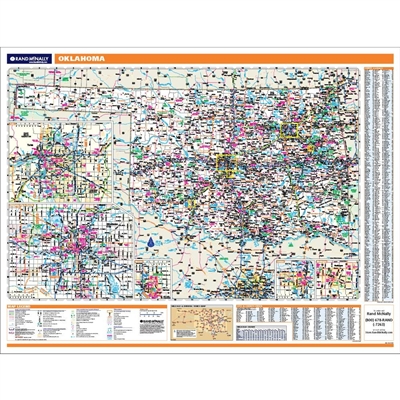 Oklahoma Highway City County map