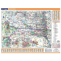 South Dakota Highway City County map