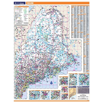 Maine Highway City County map