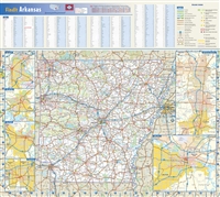 Arkansas State Wall Map by Globe Turner