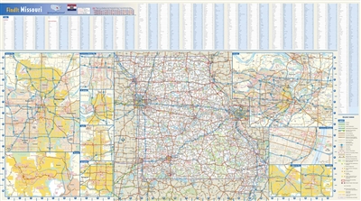 Missouri State Wall Map by Globe Turner