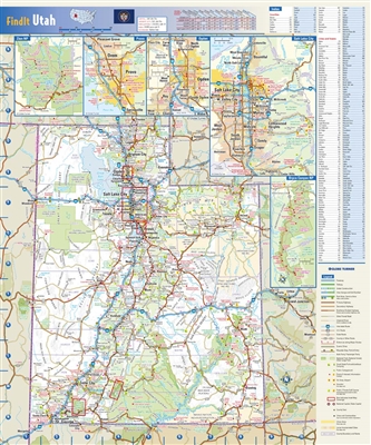 Utah Wall Map by Globe Turner.