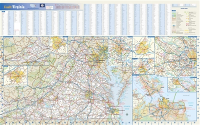 Virginia Wall Map by Globe Turner.