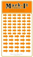 Stick-on Arrows orange map stickers