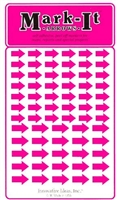 Stick-on Arrows Pink map stickers