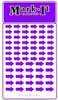Stick-on Arrows purple map stickers