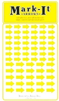 Stick-on Arrows yellow map stickers