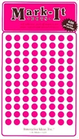 600 pink 1/4" map stick-on map dots