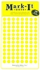 600 yellow 1/4" map stick-on map dots