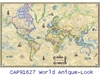 CAP91627 World Antique Wall Map