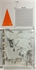 P600 series white, triangular "pennant" shaped map pins / flags. 25 to box. 1/8" clear headed pin