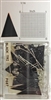 P600 series black, triangular "pennant" shaped map pins / flags. 25 to box. 1/8" clear headed pin