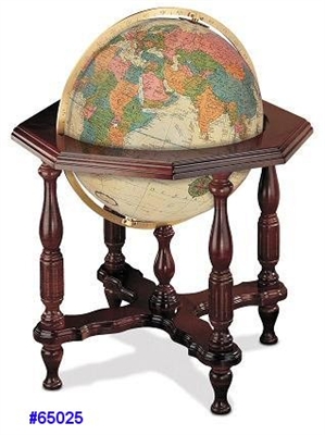 STATESMAN 20" inch GLOBE ANTIQUE Lighted Globe