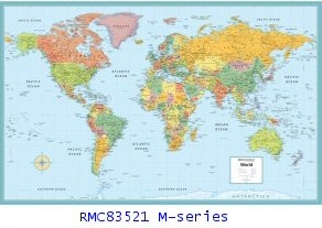 Rand McNally World M Series 50 x 32