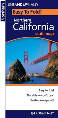 Northern California Easy to fold map