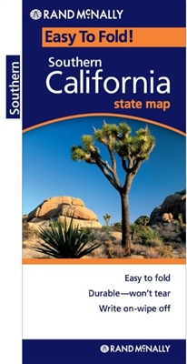 Southern California Easy to fold map