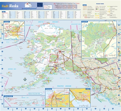 Alaska State Wall Map by Globe Turner