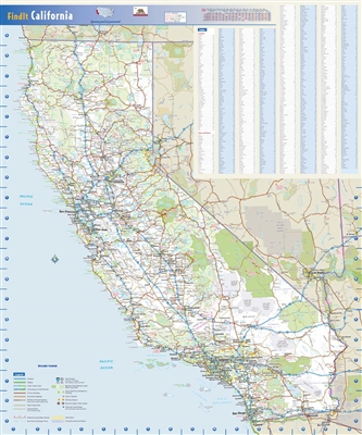 California State Wall Map by Globe Turner