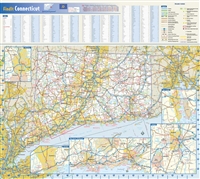 Connecticut State Wall Map by Globe Turner