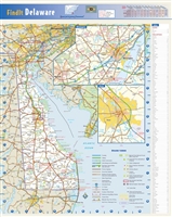 Delaware State Wall Map by Globe Turner